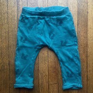 Zara Trousers Squirrel Hunter Green Size 18/24m